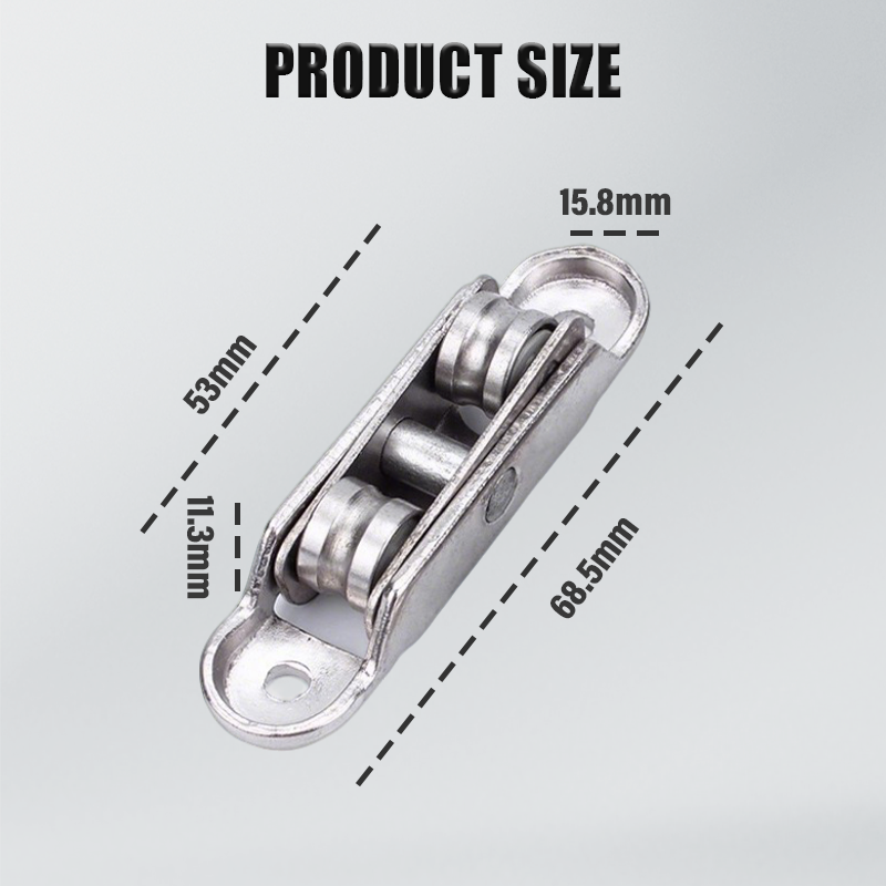 🔩80/88 Zinklegering katrol voor PVC ramen en deuren🪟