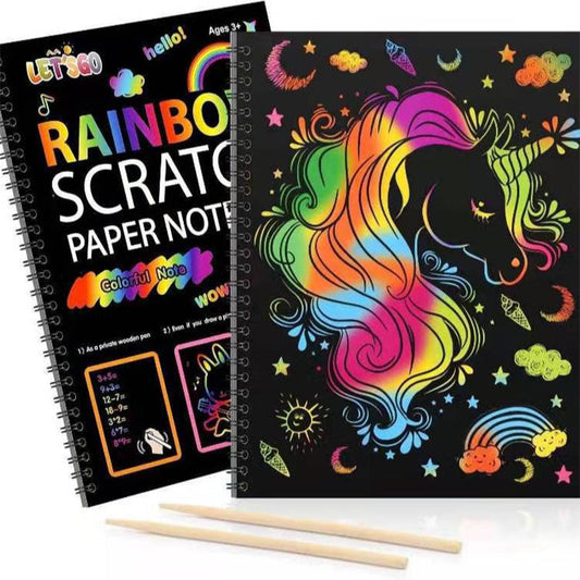 🔥50% korting🔥Creatief regenboog-krasboekje