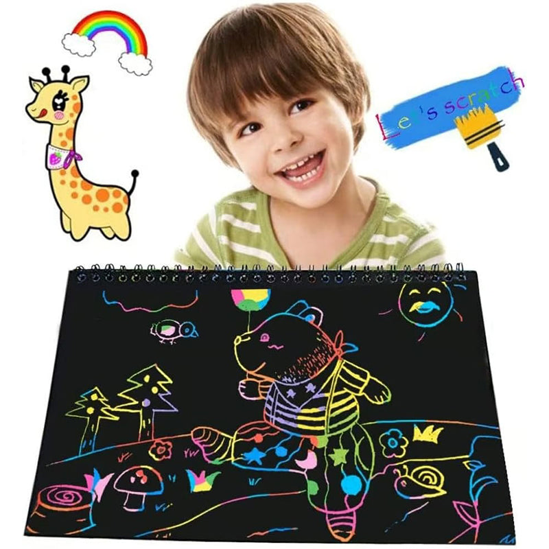 🔥50% korting🔥Creatief regenboog-krasboekje