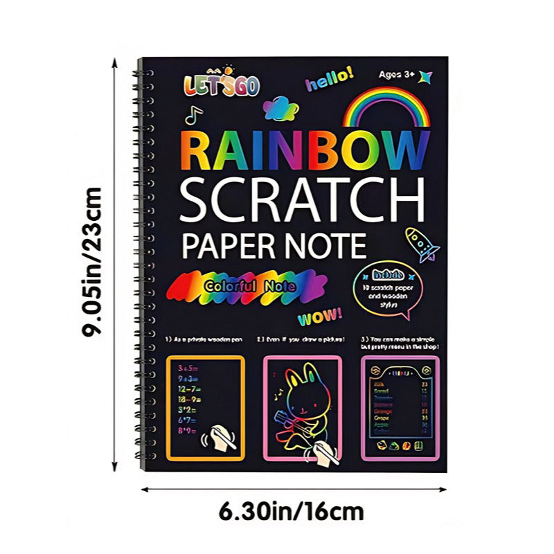 🔥50% korting🔥Creatief regenboog-krasboekje