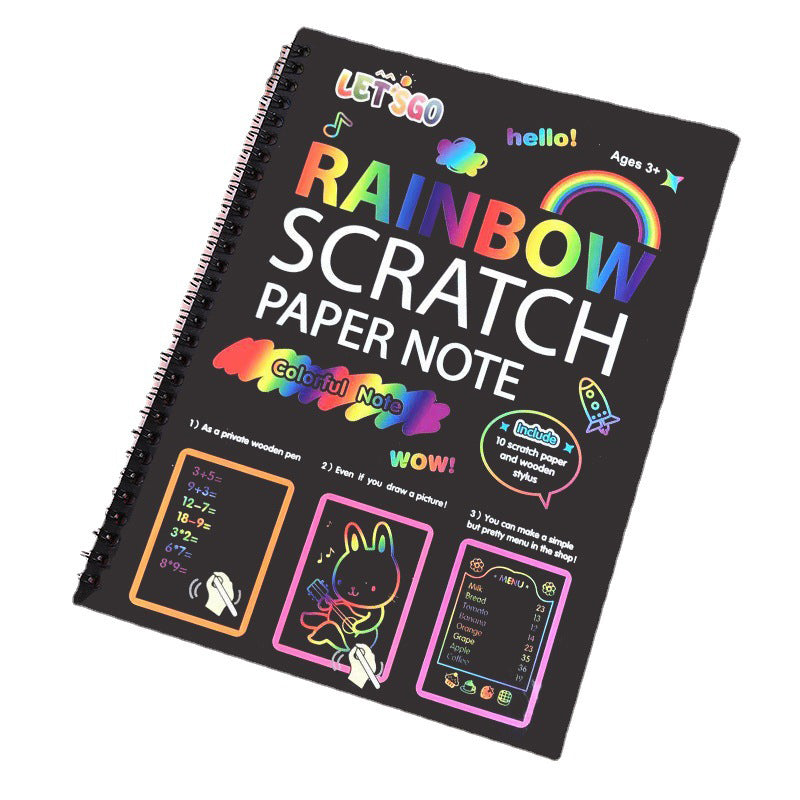 🔥50% korting🔥Creatief regenboog-krasboekje