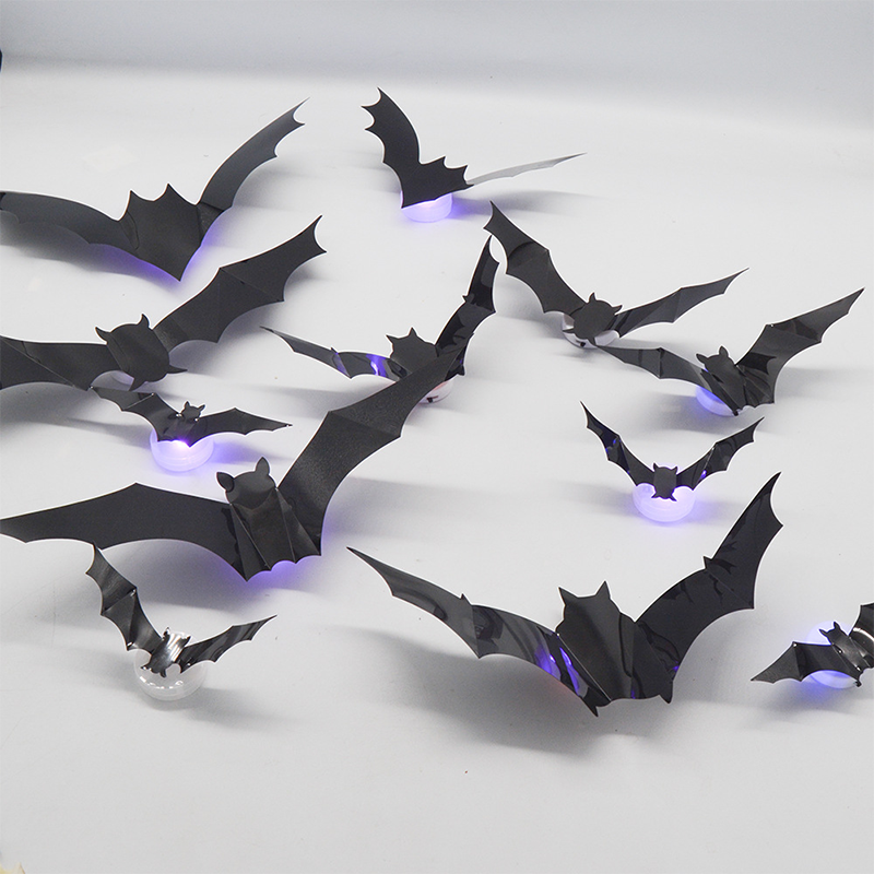 🦇 Halloween 3D vleermuis LED-wandlamp decoratie