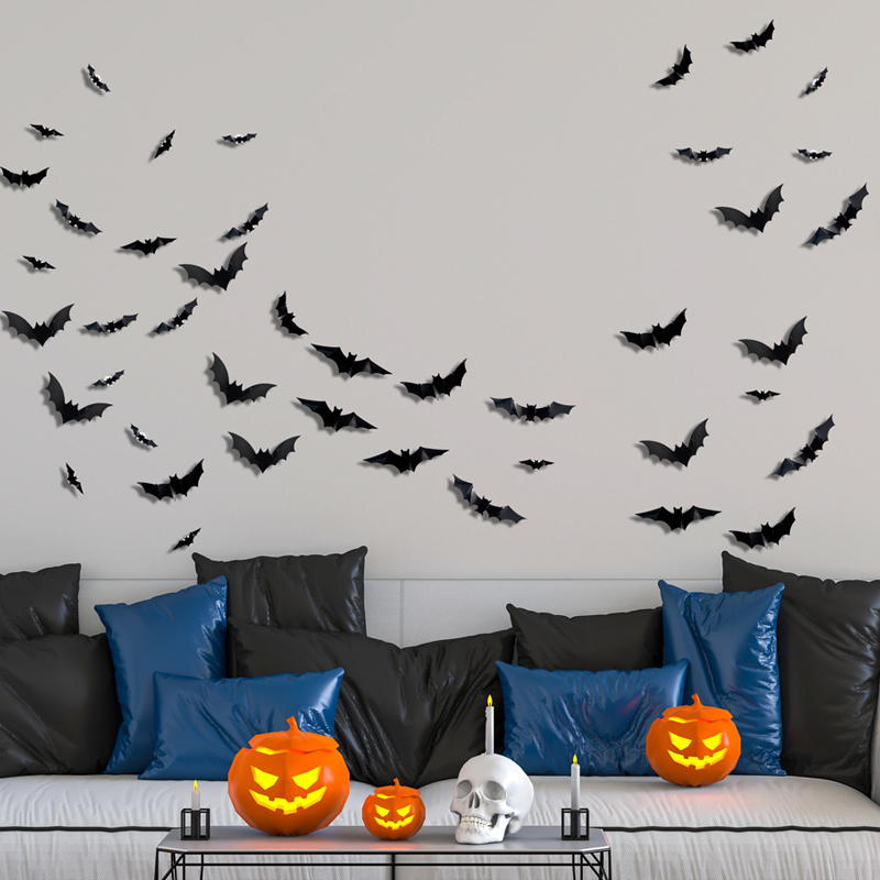 🦇 Halloween 3D vleermuis LED-wandlamp decoratie
