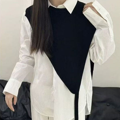 Dames Stijlvolle Driehoekige Gebreide Omslagdoek