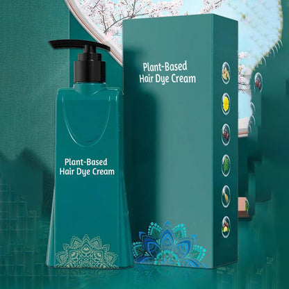 Plantaardige haarverfcrème voor het bedekken van grijze haren