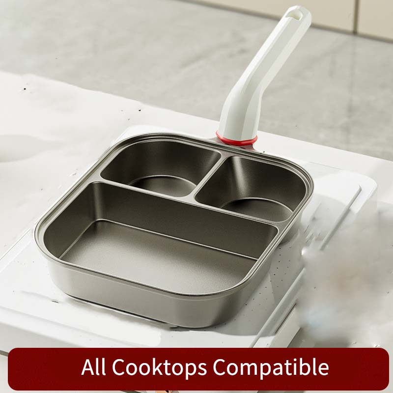 3-in-1 kopvormige pan met groot formaat
