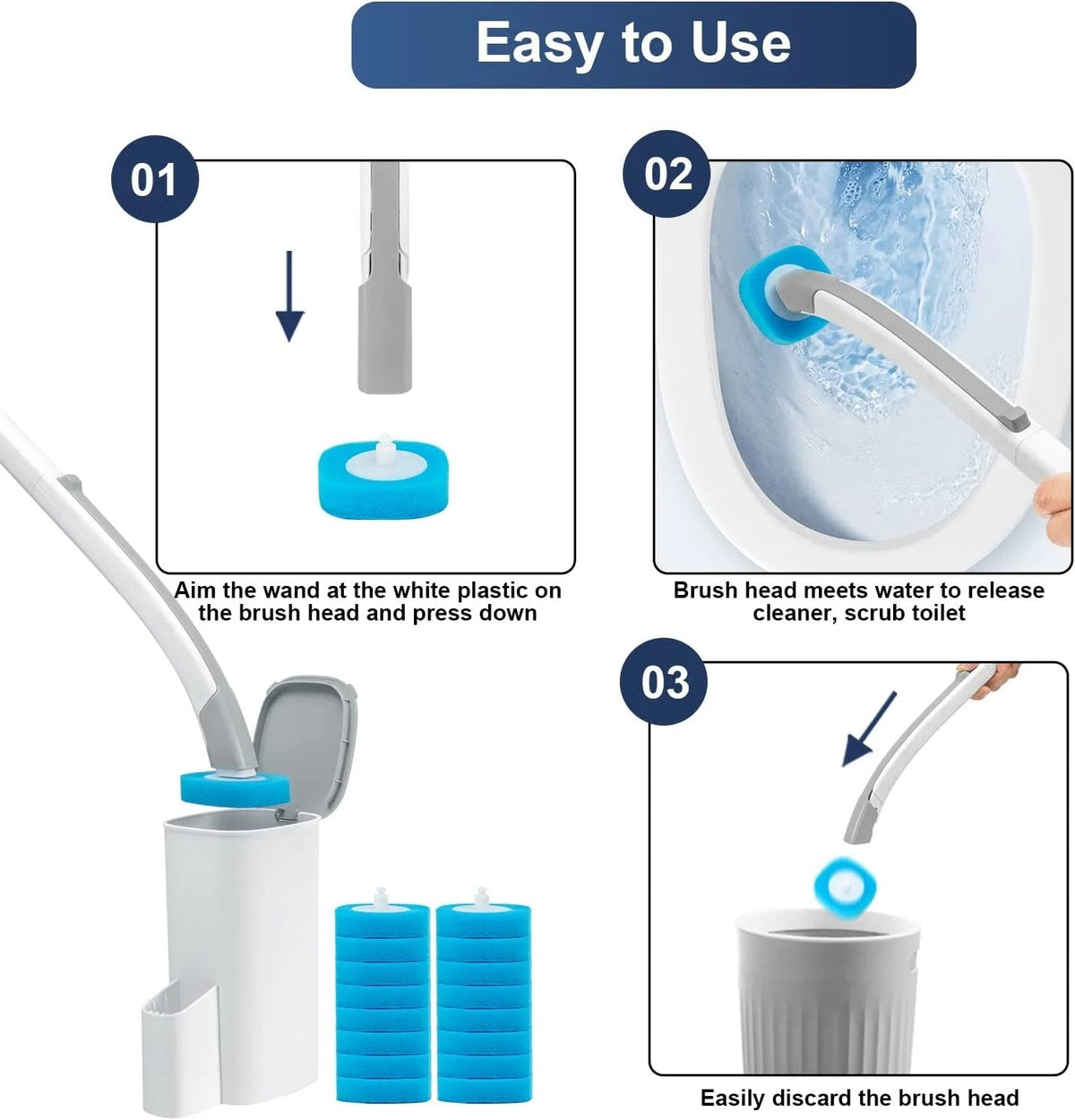 ⏳Hot Sale 50% KORTING💧Wegwerp Toiletreinigingssysteem – Hygiënisch Schoon Zonder Handen Vies te Maken