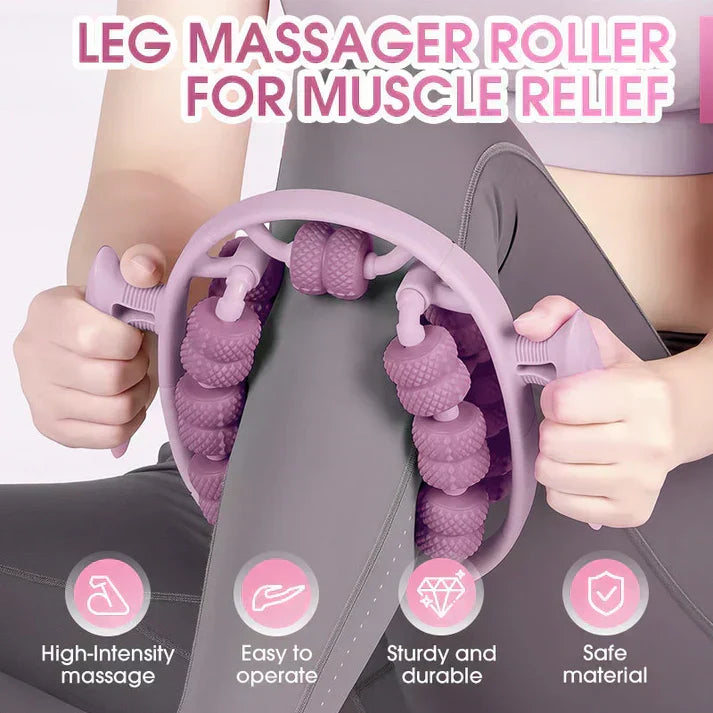 Waarom zou je met stijve benen blijven rondlopen? Rol, kneed en ontspan je kuiten en dijen met één handmatige roller – voor herstel na training of een lange werkdag.