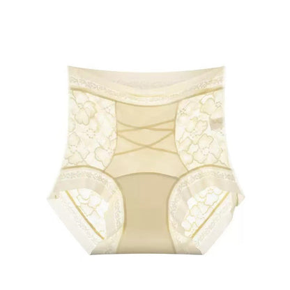 Kanten damesslip met hoge taille