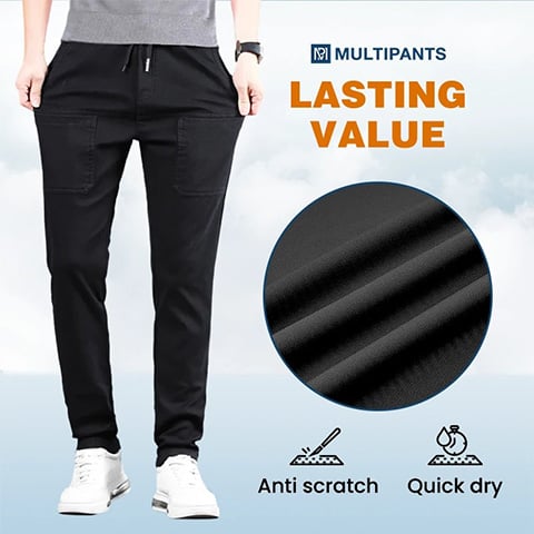 👖MultiPants🛠️Zeer Rekbare, Duurzame Cargobroek Met Meerdere Zakken💪