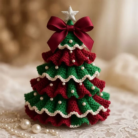 🎄DIY haakpakket kerstboom – ✨Handgemaakte kerstdecoratieset