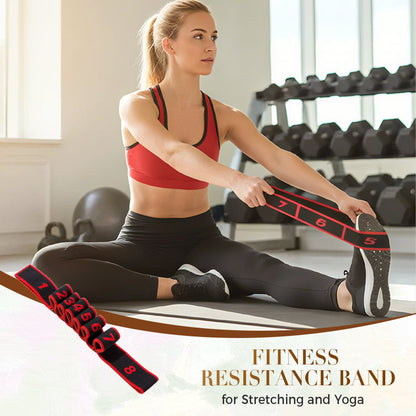 Fitnessweerstandsband voor stretchen en yoga