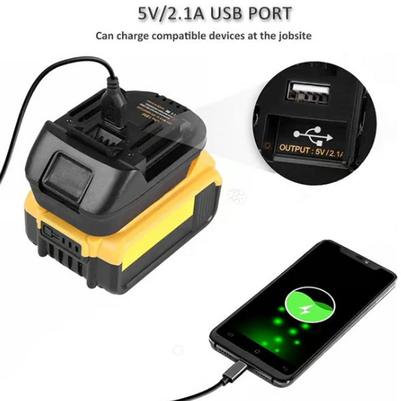Lithium Accu Adapter voor 18V gereedschappen - Hoog rendement, universele compatibiliteit, eenvoudige installatie
