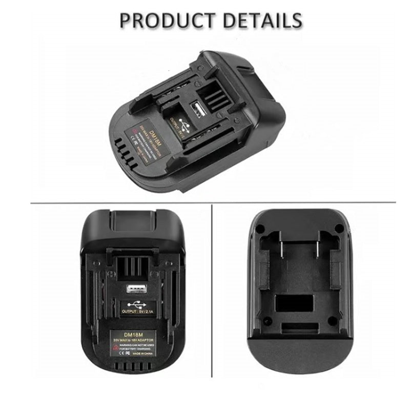 Lithium Accu Adapter voor 18V gereedschappen - Hoog rendement, universele compatibiliteit, eenvoudige installatie