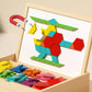 🎁Vroege kerstuitverkoop 49% KORTING🔥Houten magnetische patroonblokkenpuzzel set🧩