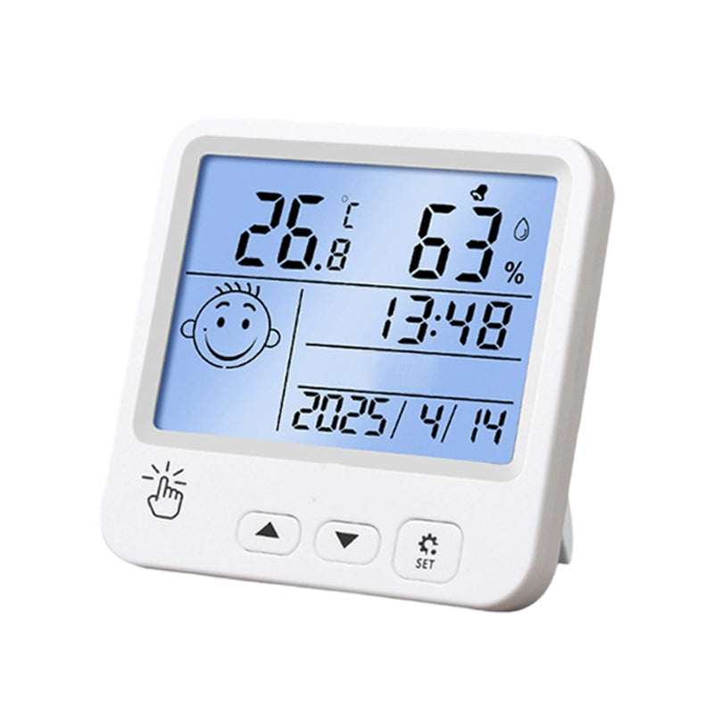 Slimme digitale bureaubladhygrometer-thermometer