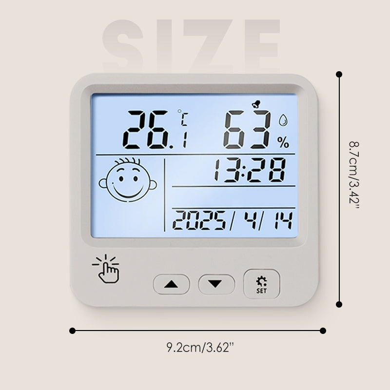 Slimme digitale bureaubladhygrometer-thermometer