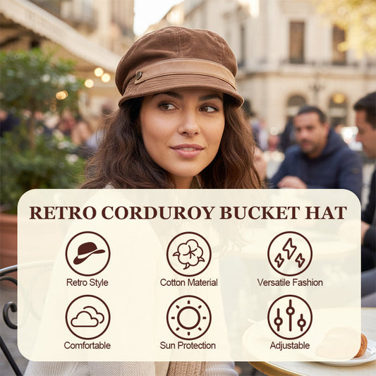 Retro Corduroy Vissershoed