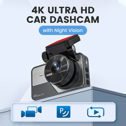 📹 NU 50% KORTING! ✨ 4K Ultra HD-autodashcam - Nachtzicht en lusopname met wifi en mobiele app-connectiviteit 🚗🌙