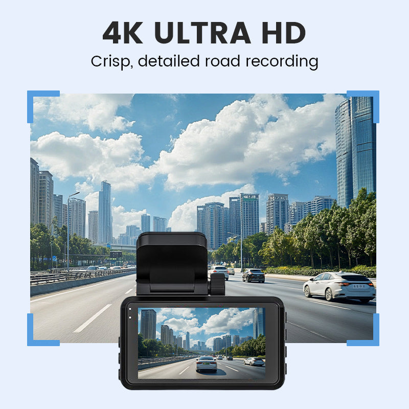 📹 NU 50% KORTING! ✨ 4K Ultra HD-autodashcam - Nachtzicht en lusopname met wifi en mobiele app-connectiviteit 🚗🌙