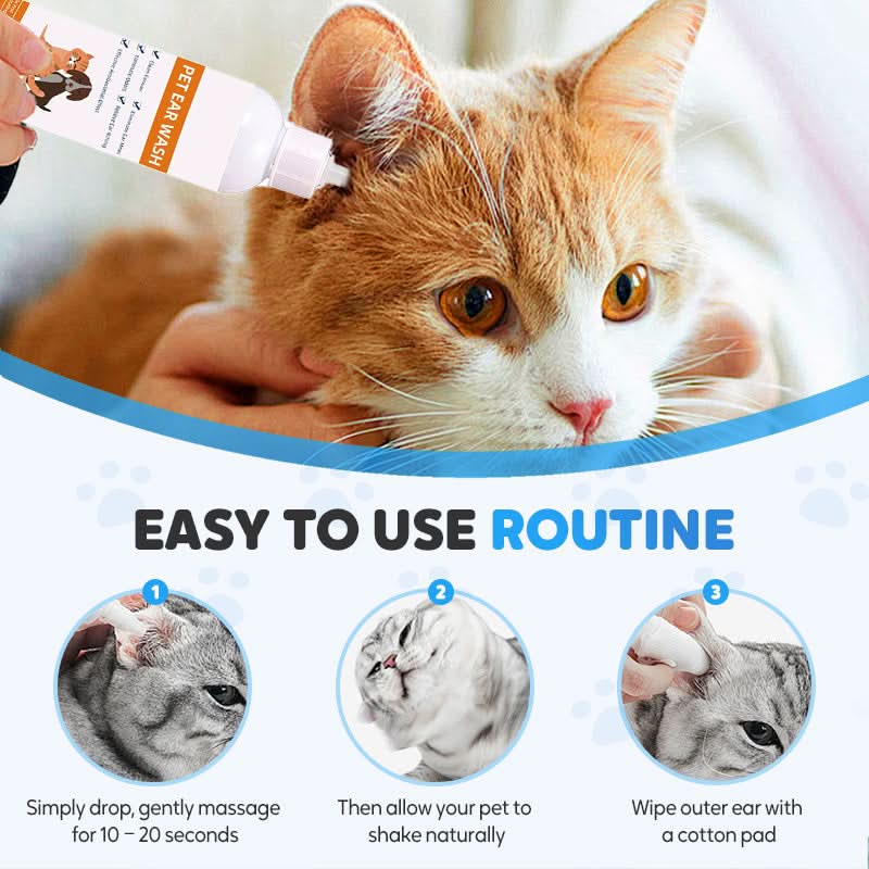 🐾 KOOP 2, KRIJG 1 GRATIS! ✨ Oorreiniger voor huisdieren - Zachte formule met verzachtende aloë vera voor honden en katten, voorkomt infecties en geurtjes 🌿👂