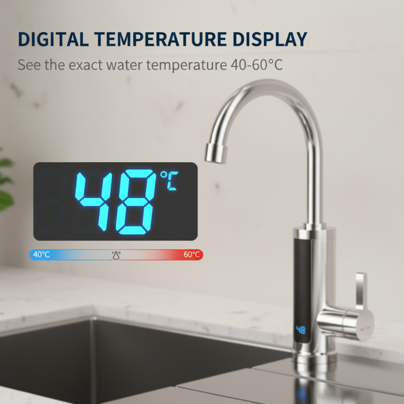 Tankless instant warmwaterverwarmerkraan