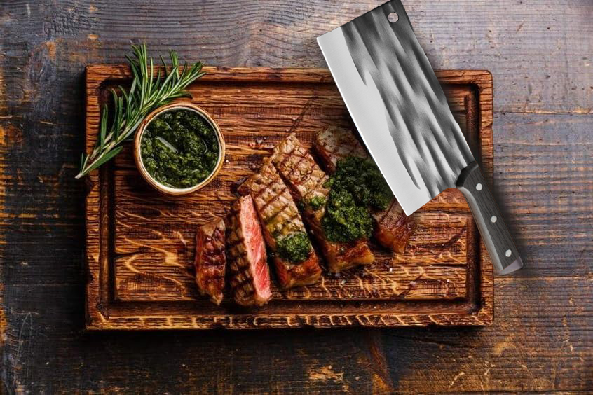 🔪 Professioneel koksmes – vervaardigd uit koolstofstaal voor uitzonderlijke scherpte en duurzaamheid!