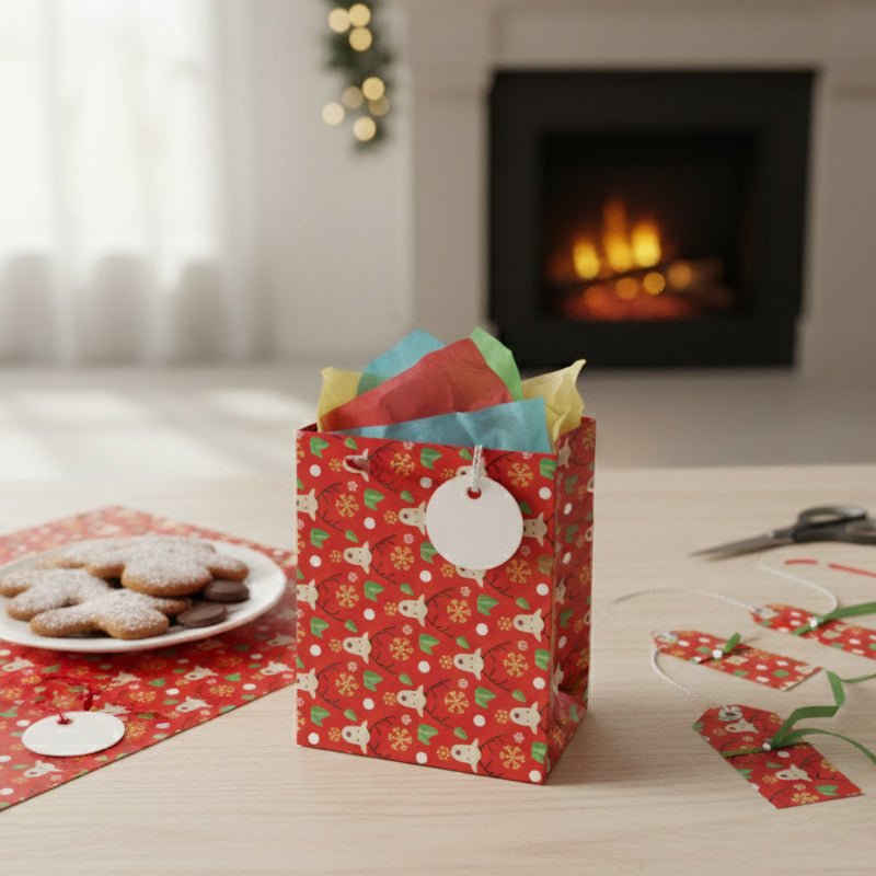 Vintage Kerst Kraftpapier voor Cadeaus & Knutselwerk
