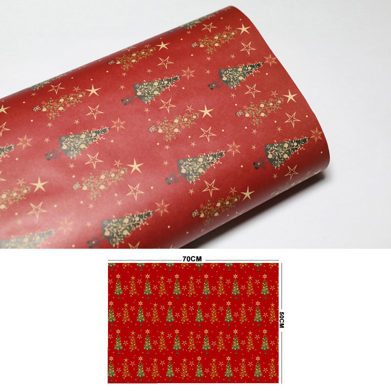 Vintage Kerst Kraftpapier voor Cadeaus & Knutselwerk