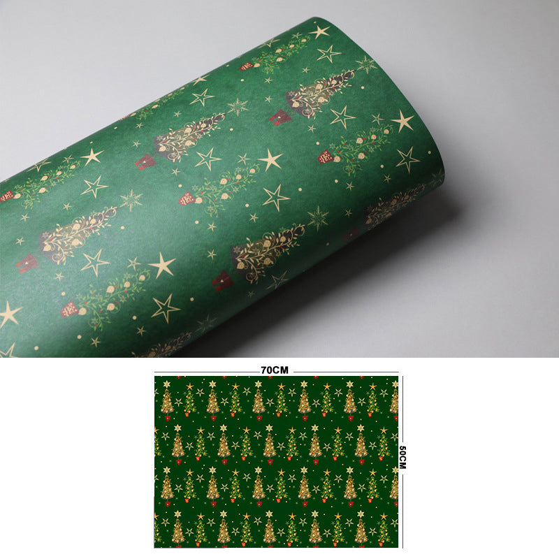 Vintage Kerst Kraftpapier voor Cadeaus & Knutselwerk