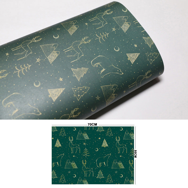 Vintage Kerst Kraftpapier voor Cadeaus & Knutselwerk