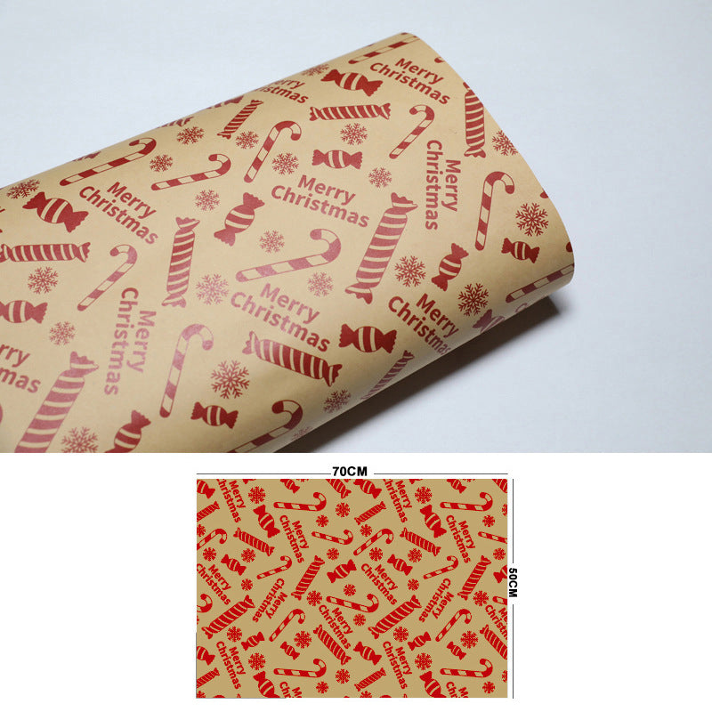 Vintage Kerst Kraftpapier voor Cadeaus & Knutselwerk