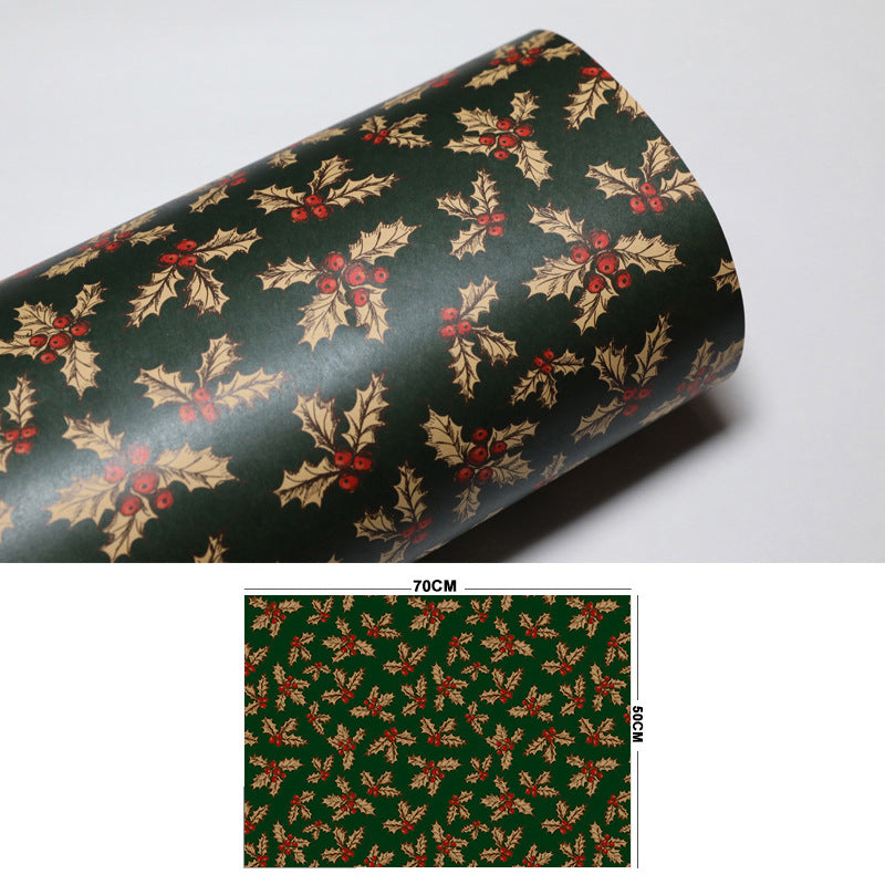 Vintage Kerst Kraftpapier voor Cadeaus & Knutselwerk