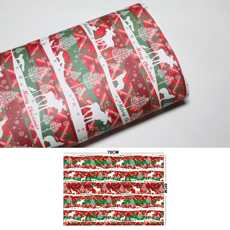 Vintage Kerst Kraftpapier voor Cadeaus & Knutselwerk