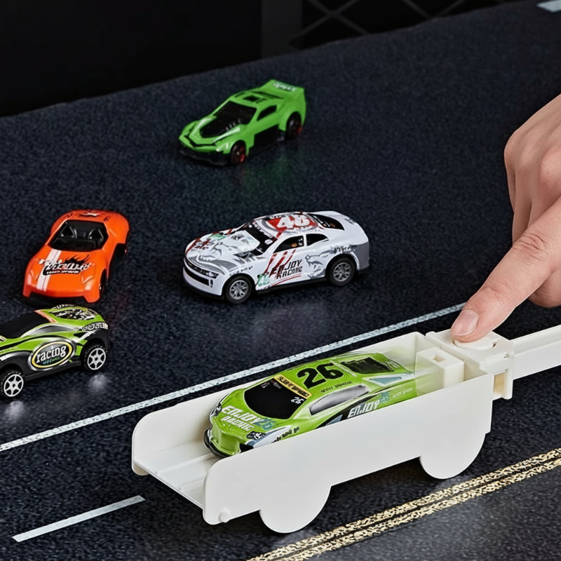 ✨ 12 metalen auto’s inbegrepen – klaar voor eindeloos raceplezier!