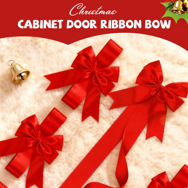 🎅Christmas Special: 50% OFF🎁Large Christmas Cabinet Door Ribbon Bow ...