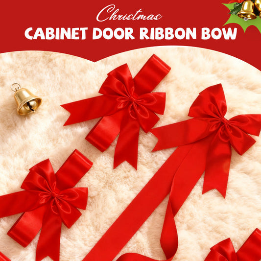 🎅Christmas Special: 50% OFF🎁Large Christmas Cabinet Door Ribbon Bow