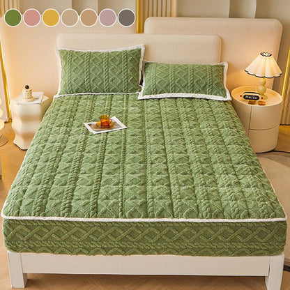 ✨ Verdikt Warm Hoeslaken – Pluche Comfort, 360° Matrasbedekking & Antibacterieel (Ideaal Cadeau voor Koude Nachten!)
