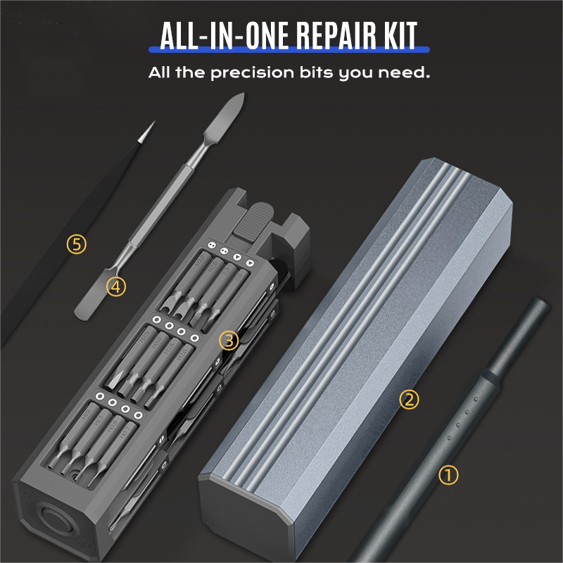 ✨ Multifunctionele Precisieschroevendraaierset – All-in-één Reparatiekit, Magnetisch Tip & Duurzame CRV Staal (Perfect voor Elektronica, Brillen & Meer!)