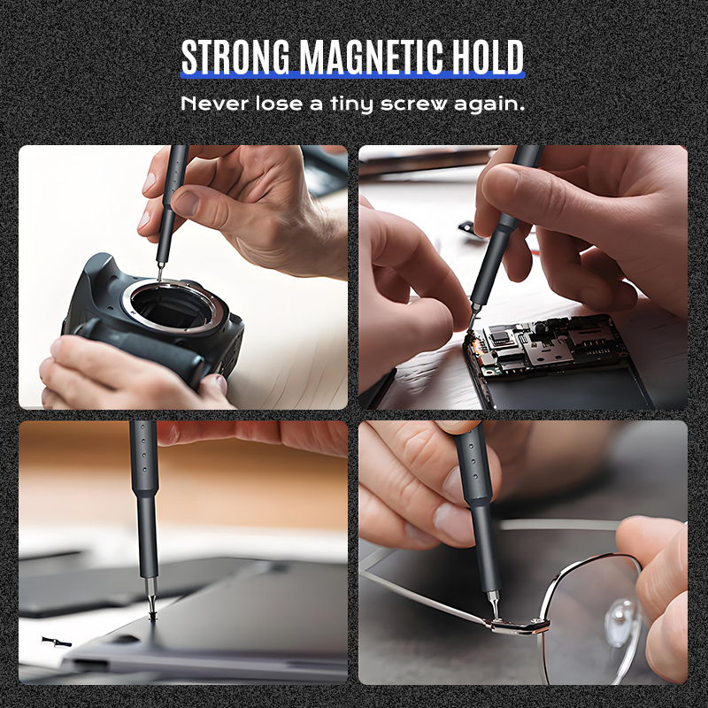 ✨ Multifunctionele Precisieschroevendraaierset – All-in-één Reparatiekit, Magnetisch Tip & Duurzame CRV Staal (Perfect voor Elektronica, Brillen & Meer!)