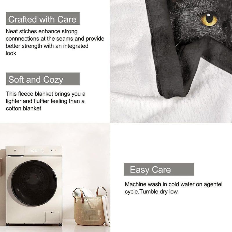 🐱 NU 50% KORTING! ✨ Black Cat All Season Deken - Ultrazacht en comfortabel, ideaal voor op de bank en om te ontspannen 🛋️✨