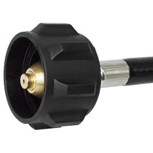 Propane Adapter Connected Gas Pipe