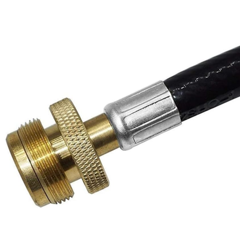 Propane Adapter Connected Gas Pipe