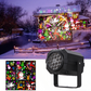 🎅50% KORTING! Roterende LED-Kerstpatroonprojectorlamp – 16 Feestelijke Patronen & Dynamisch Effect 🎄✨