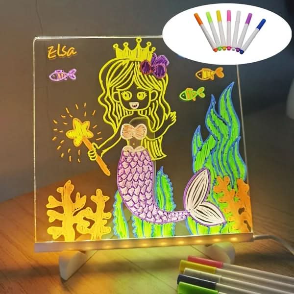 ✨LAST WEEK SPECIALE PRIJS⏳🎨Lichtgevend Led Tekenbord Voor Kinderen