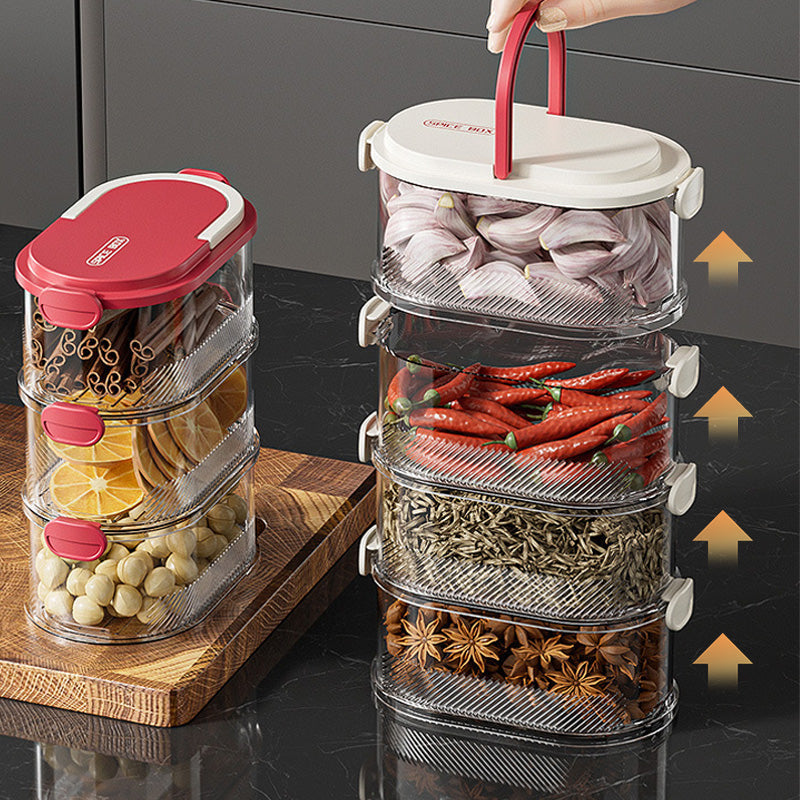 Multi-laags Afgesloten Specerijen Organizer