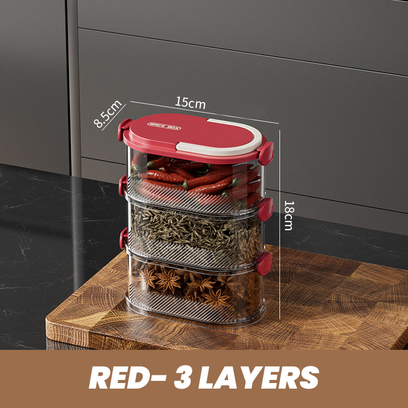 Multi-laags Afgesloten Specerijen Organizer