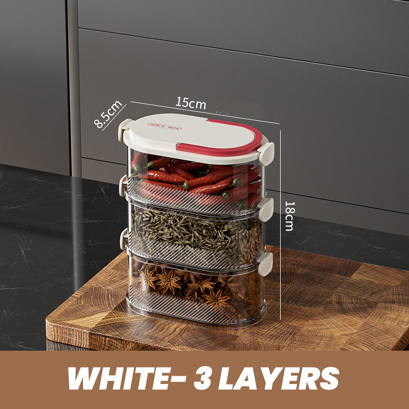 Multi-laags Afgesloten Specerijen Organizer