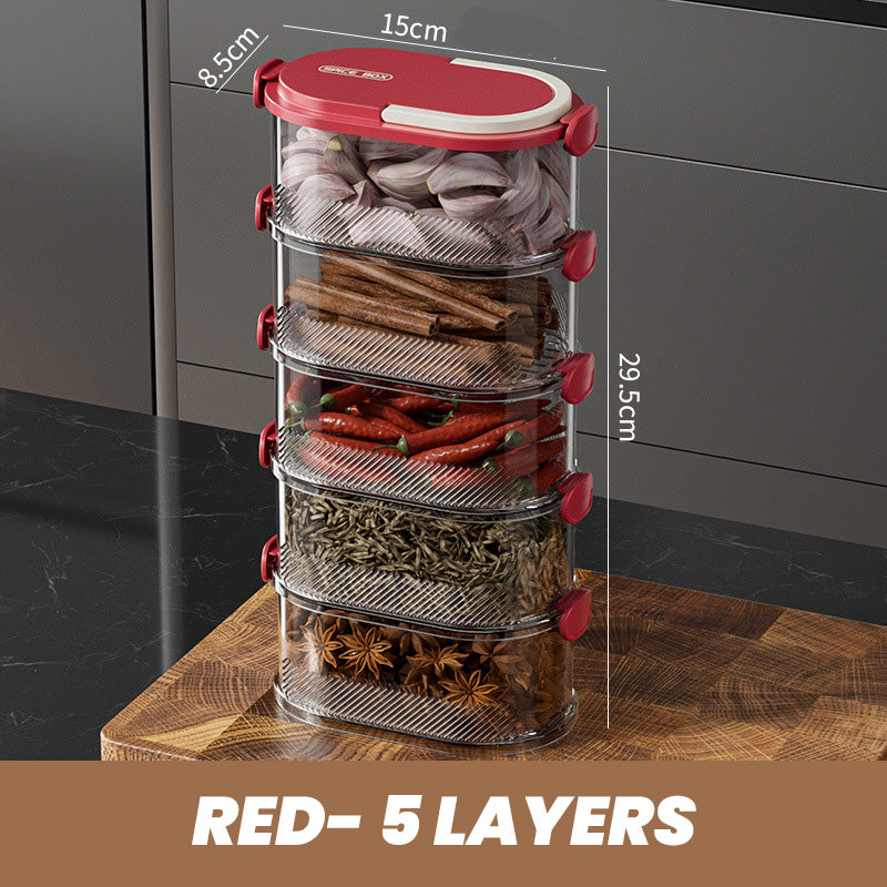 Multi-laags Afgesloten Specerijen Organizer