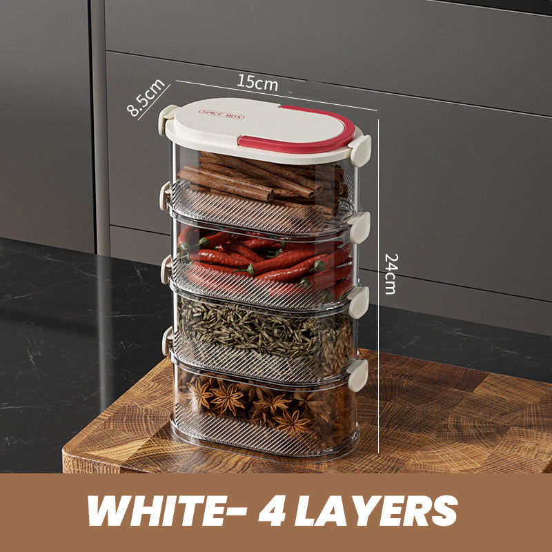 Multi-laags Afgesloten Specerijen Organizer